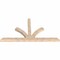Ekena Millwork Richland Smooth Timber Gable Bracket, Douglas Fir, 108"W x 58"H x 5 1/2"D x 5 1/2"F, 13/12 Pitch GBW108X58X0606RIC00SDF - alternate 3